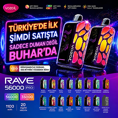 Vozol - Rave 56000 Pro Puff Tek Kullanımlık Elektronik Sigara