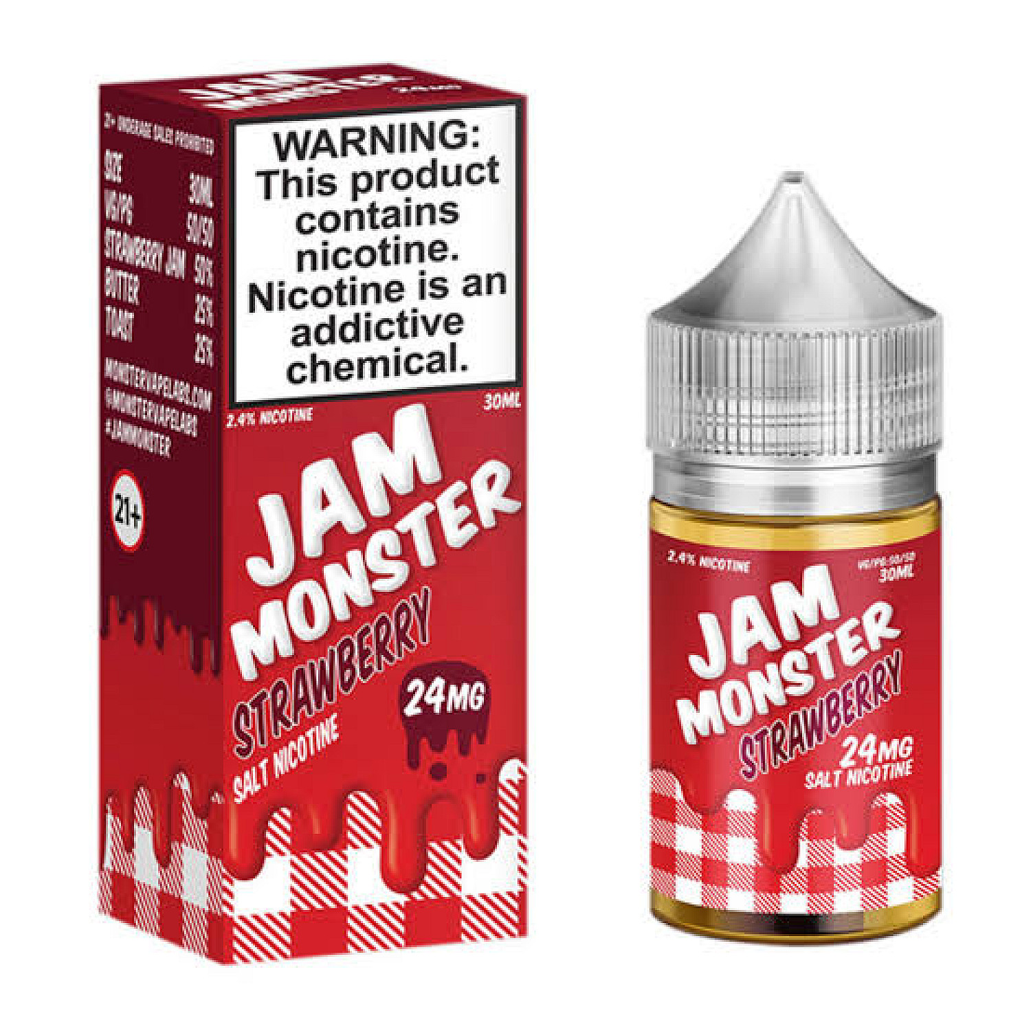 Jam Monster - Strawberry 30 ml Premium Salt Likit