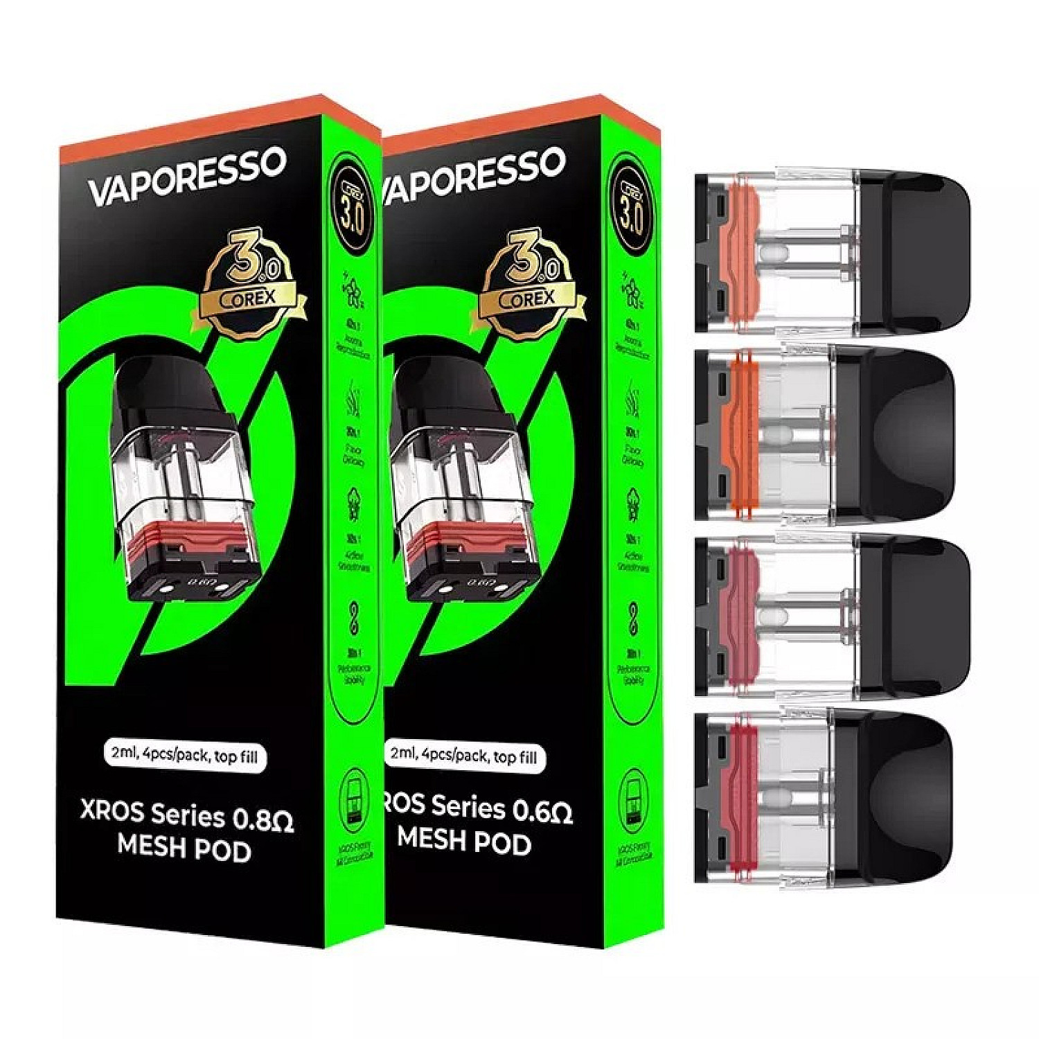 Vaporesso - Xros Corex 3.0 Kartuş (4’lü Paket)