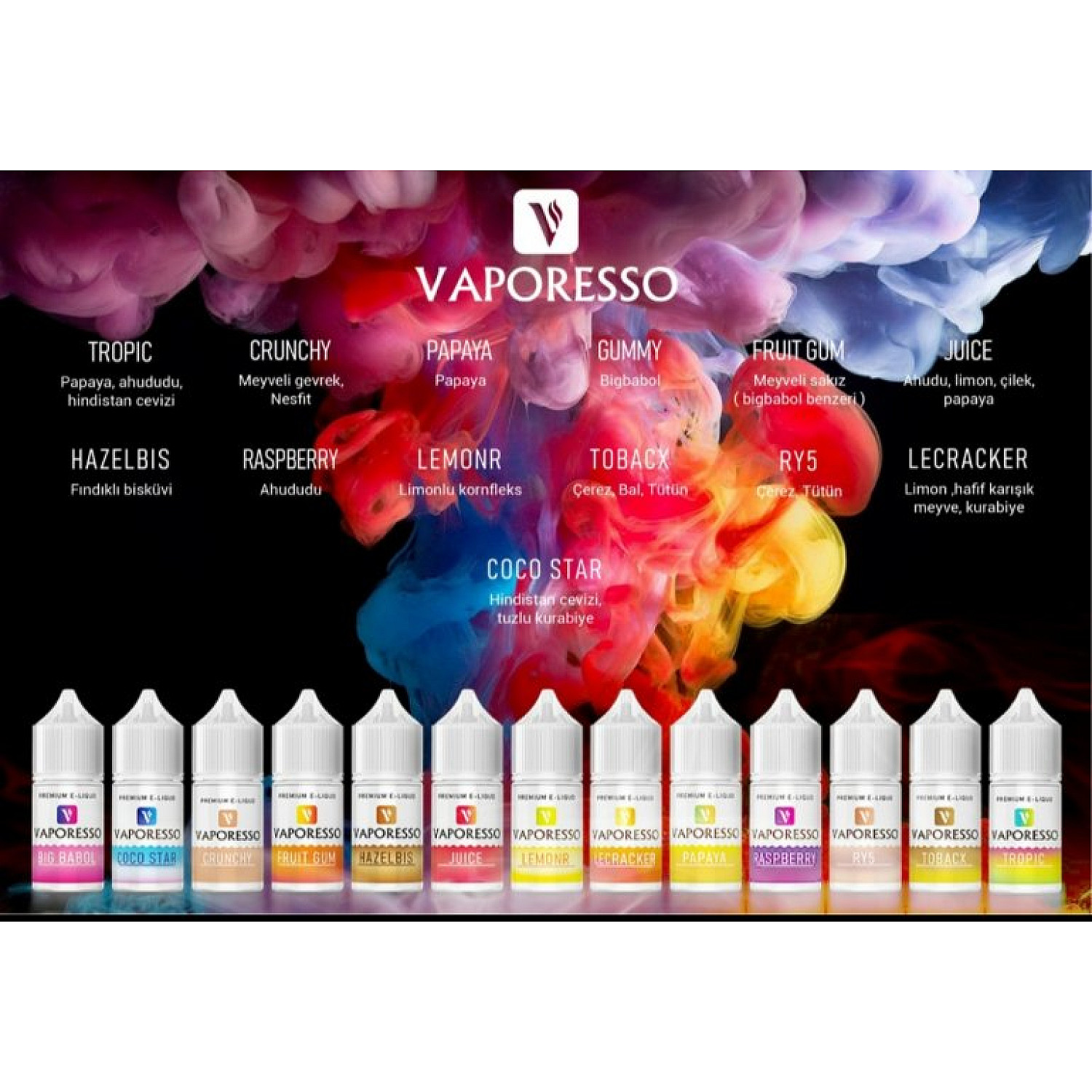 100 adet 30 ml Toptan Vaporesso Salt Likit
