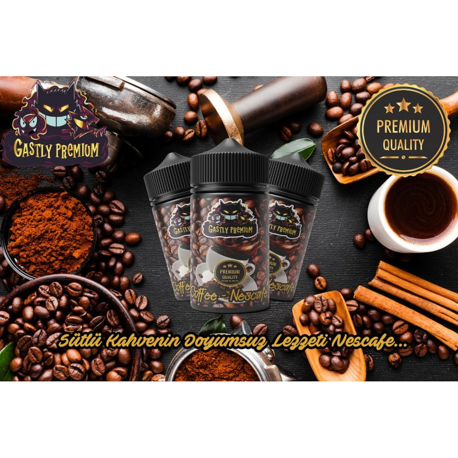 Gastly - Coffee 30 ml Salt Likit - En Uygun Fiyatlı Orijinal Ürün