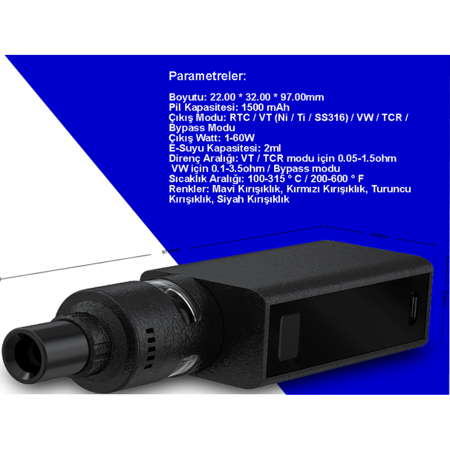 Joyetech eVic Basic 40 W with Cubis Pro Elektronik Sigara Kit - En Uygun Fiyatlı Orijinal Ürün