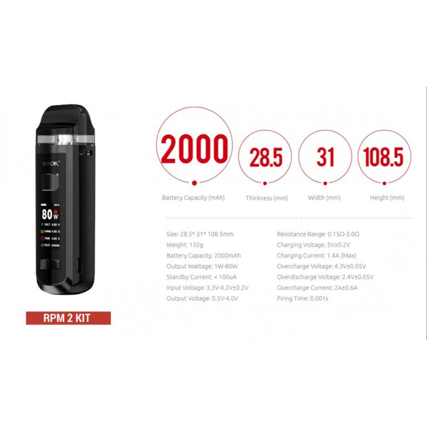 SMOK - RPM 2 80 W Pod Mod Elektronik Sigara Kit - En Uygun Fiyatlı Orijinal Ürün