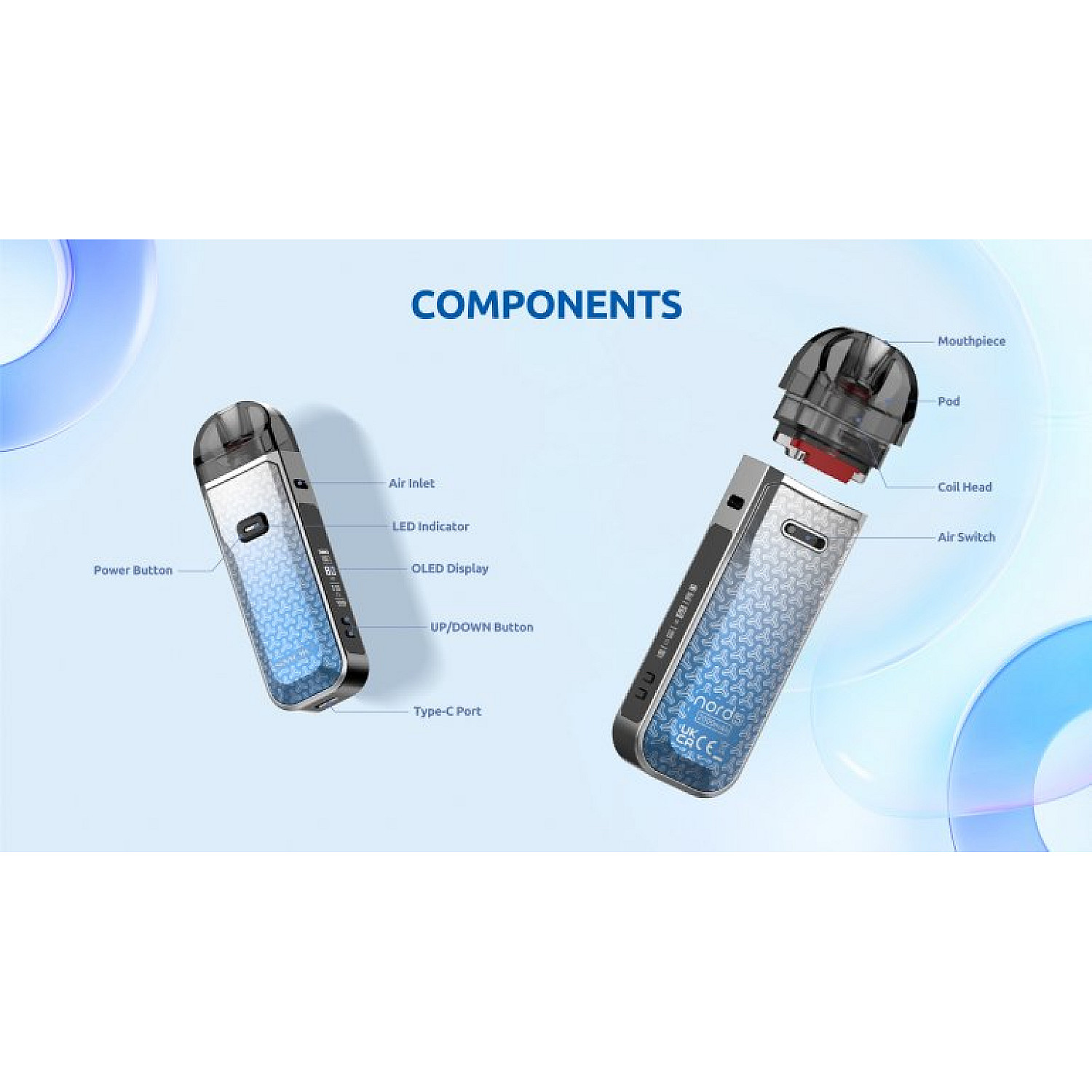 Smok - Nord 5 80 w Pod Mod Elektronik Sigara Kit - En Uygun Fiyatlı Orijinal Ürün