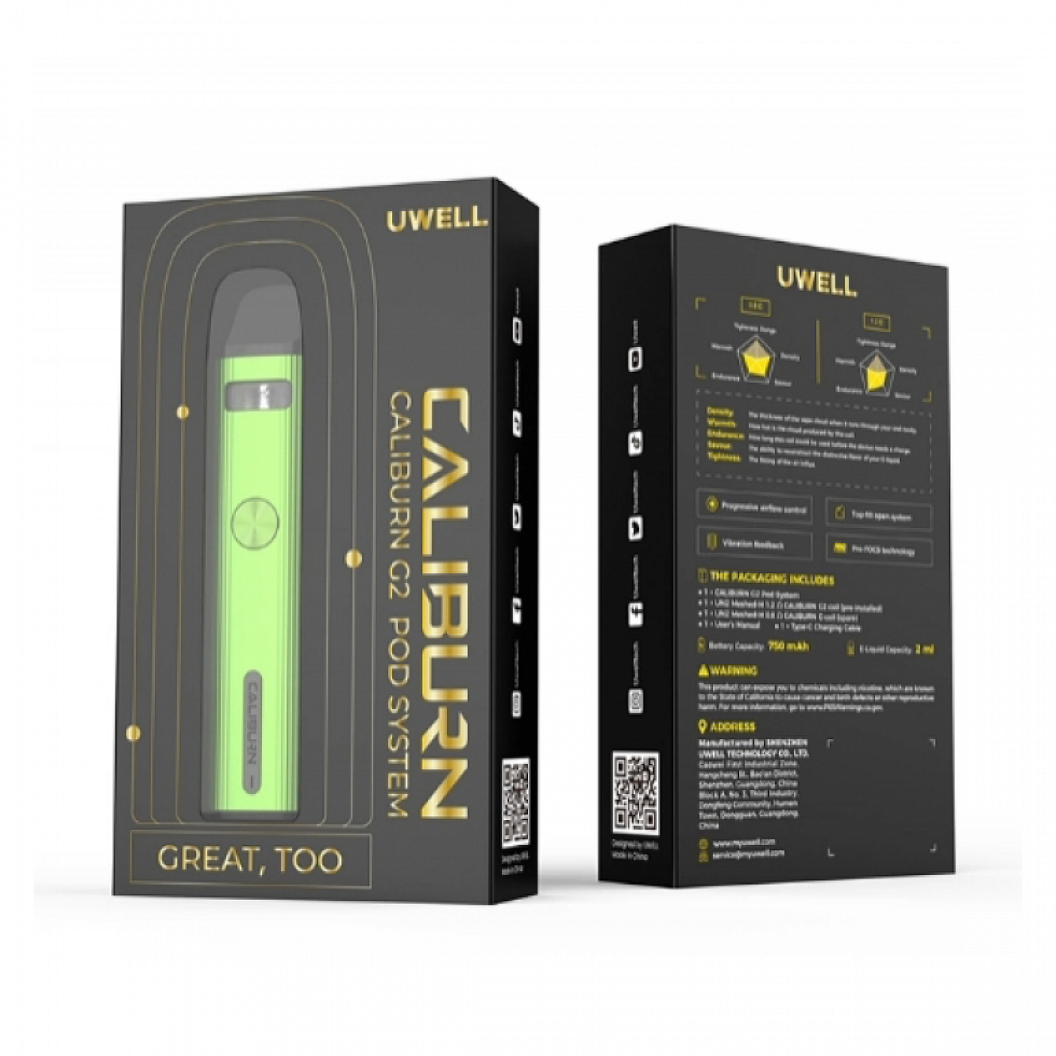 Uwell - Caliburn G2 750 Mah Pod Mod Elektronik Sigara Kit - En Uygun Fiyatlı Orijinal Ürün