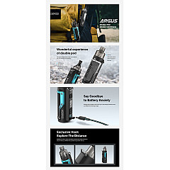 VOOPOO - Argus 40W Pod 1500mAh Elektronik Sigara Kit - En Uygun Fiyatlı Orijinal Ürün