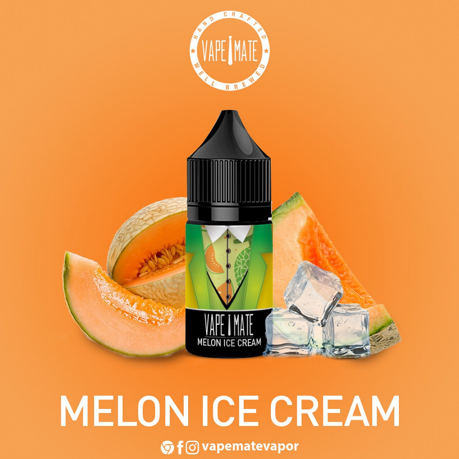Vape Mate - Melon Ice Cream 30 ML Likit