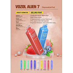 Vozol Alien 7 2500 Puff Tek Kullanımlık Elektronik Sigara - En Uygun Fiyatlı Orijinal Ürün