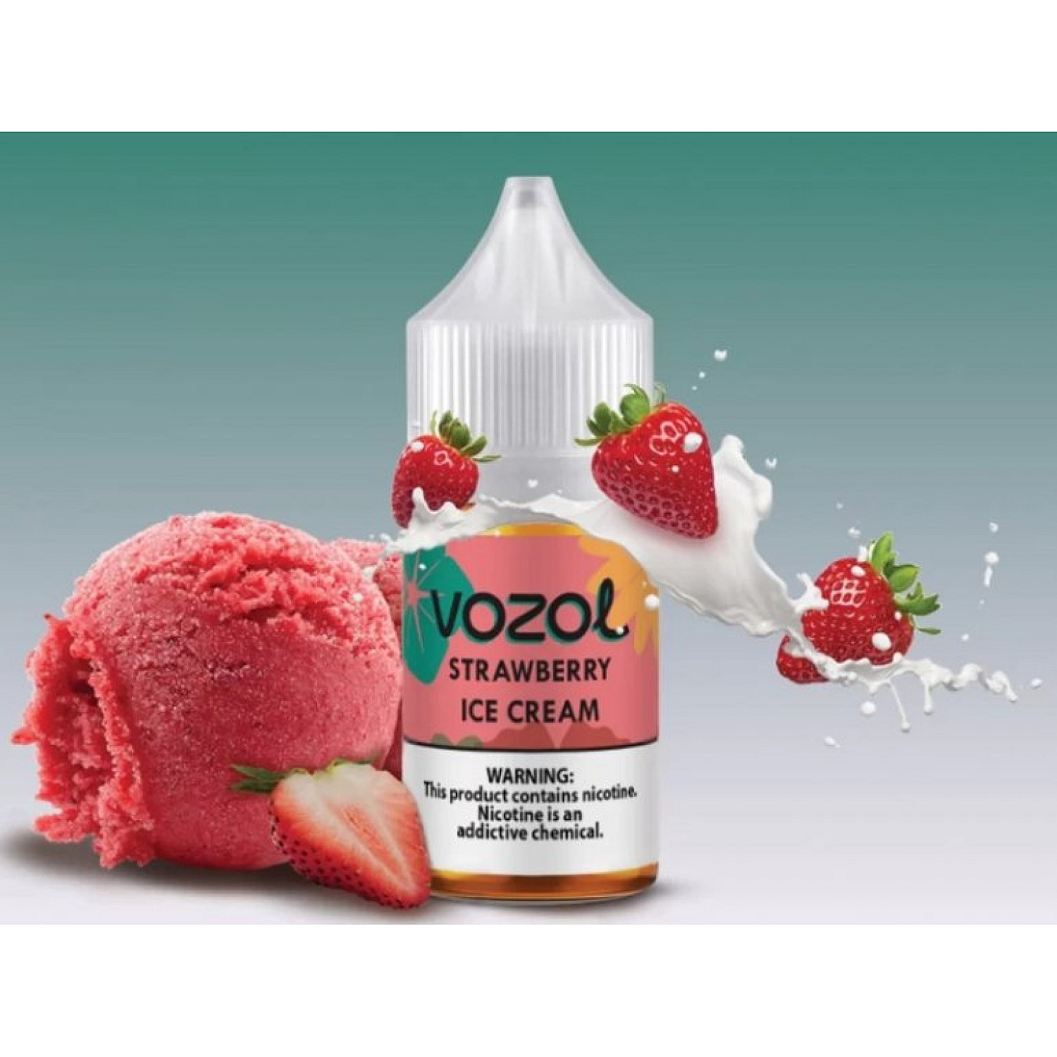 Vozol Bar - Strawberry Ice Cream 30 ml Salt Likit - En Uygun Fiyatlı Orijinal Ürün