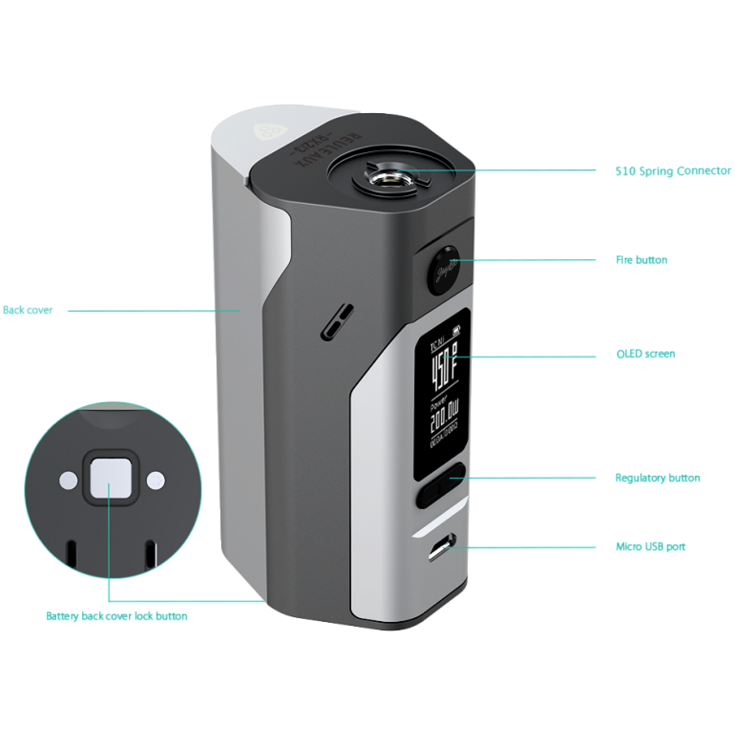 WISMEC Reuleaux RX 2/3 Elektronik Sigara Mod - En Uygun Fiyatlı Orijinal Ürün
