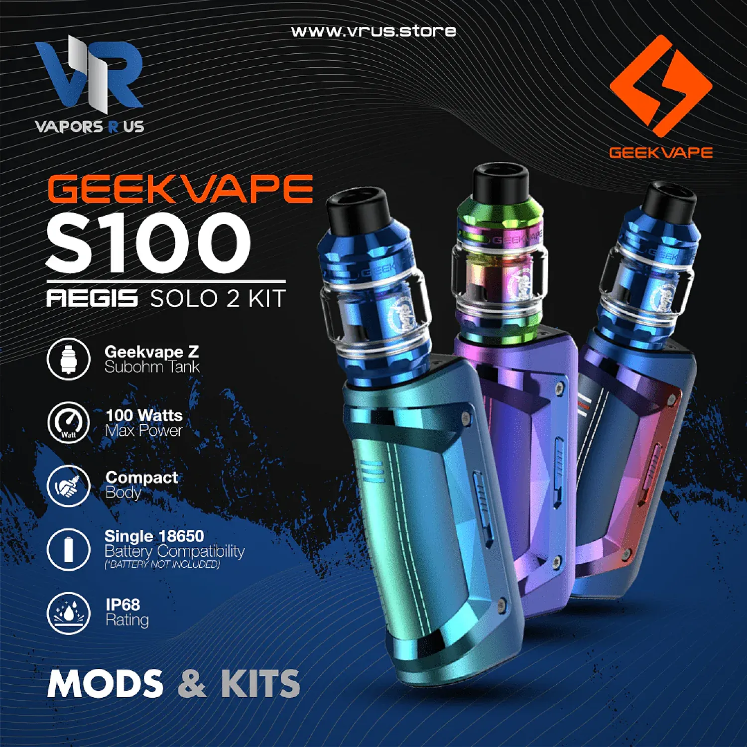 Geekvape - S100 (Aegis Solo 2) Elektronik Sigara