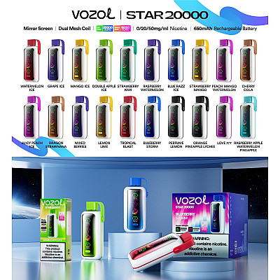Vozol Star 20000 Puff Tek Kullanımlık Elektronik Sigara